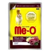 ME-O Sos İçinde Pouch Parça Dana ve Kuzu Etli Kedi Konservesi 80gr