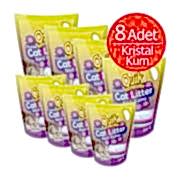 Quik Silica Kristal Kedi Kumu 3.8 Litre 1,6kg x 8 Adet