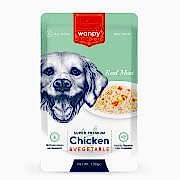 Wanpy Pouch Tavuk&Sebze Yaş Köpek Maması 100gr